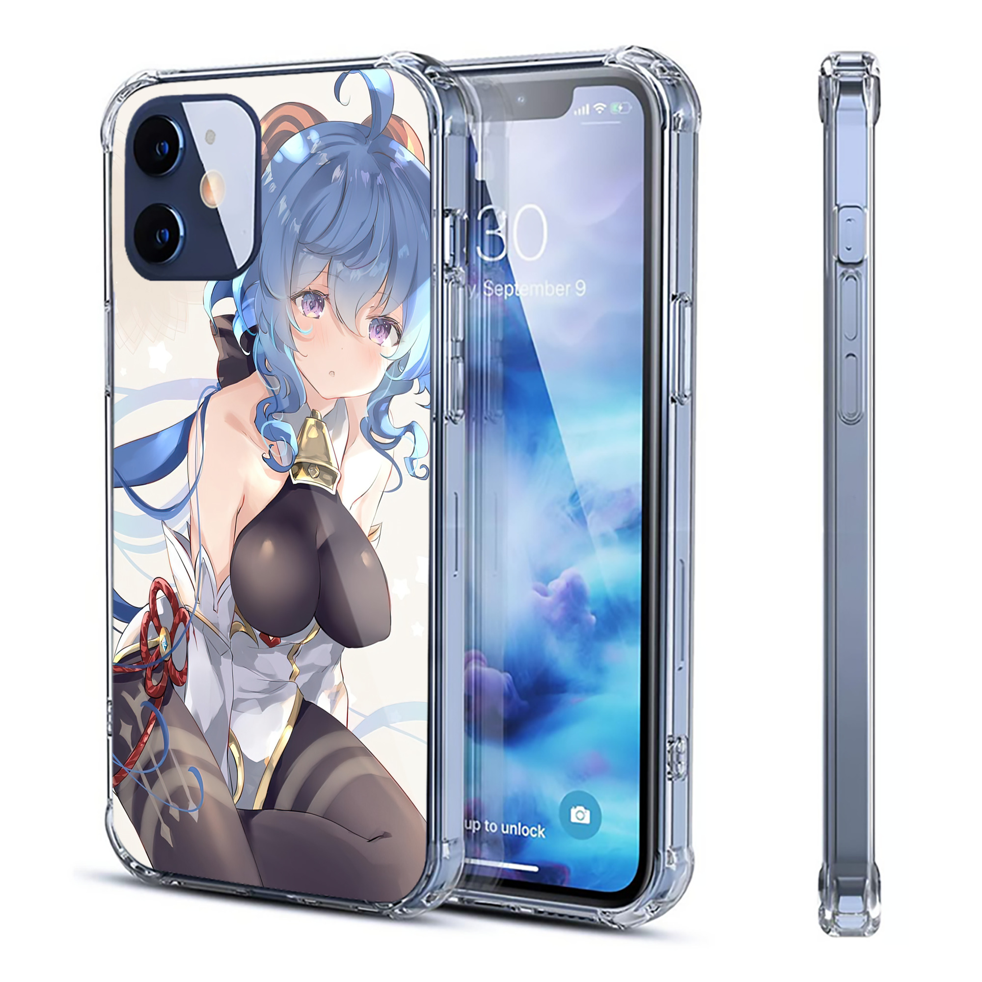 げんし神 genshin 【iPhone 12シリーズ対応】透明スマホケース（クリアソフトケース）